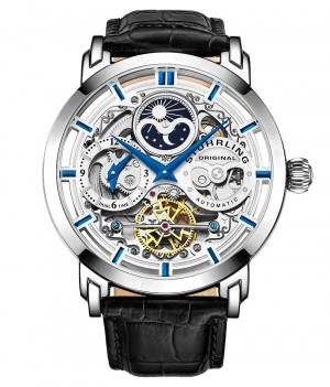 Legacy Stuhrling Anatol 371 Automático 46mm Skeleton Hombre Plateadas Plateadas | 3468EHIRB