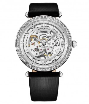 Legacy Stuhrling Luxe Automático 4022 38mm Skeleton Mujer Plateadas | 2634XCHIR