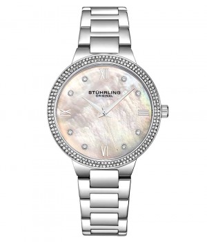 Symphony Stuhrling Carrara 3907 Quartz 38mm Classic Mujer Plateadas Plateadas | 7180HFYTC