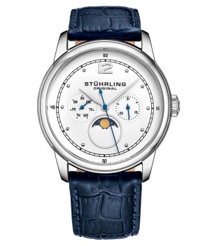 Symphony Stuhrling Celestia 898 Quartz 39mm Classic Hombre Blancas Plateadas | 9360WHVRU