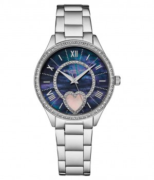 Symphony Stuhrling Saylor 38mm Mother of Pearl Quartz 4019 Classic Mujer Azules Plateadas | 6025GFOHS