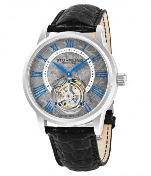 Tourbillon Stuhrling Meteorite 862 Hand-wind 42mm Hombre Gris Plateadas | 2396LYDFE