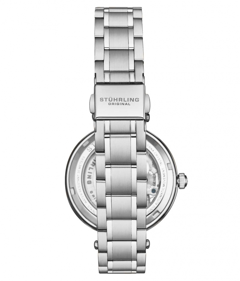 Legacy Stuhrling Radiant Elegance 4039 Automático 36mm Skeleton Mujer Plateadas Plateadas | 7301WBJFA