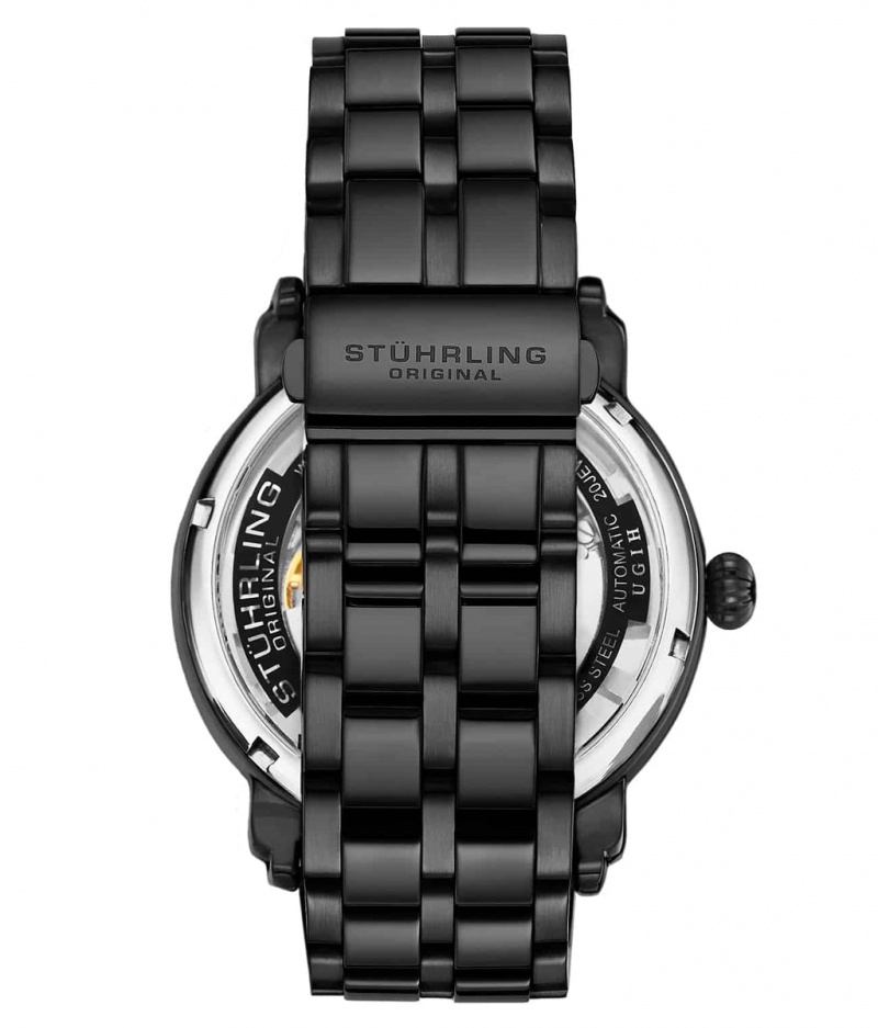 Legacy Stuhrling Winchester 3964 Automático 42 mm Skeleton Hombre Negras Negras | 1395AZURD