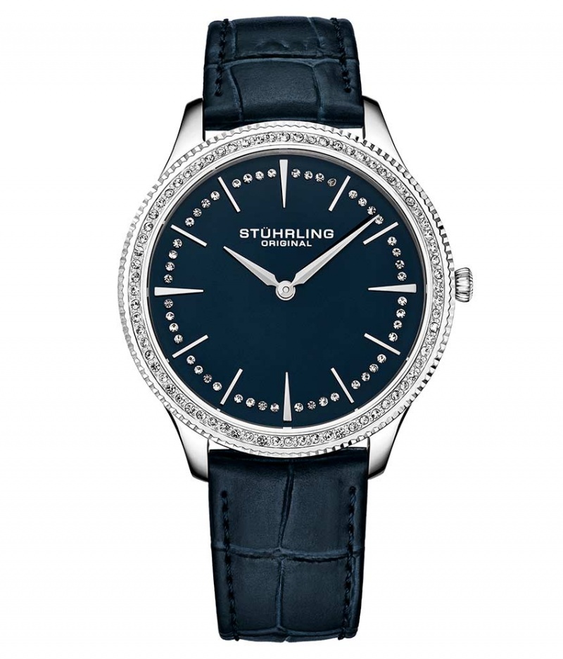 Symphony Stuhrling 3985 Quartz 38mm Classic Mujer Plateadas Plateadas | 5416CIRZK