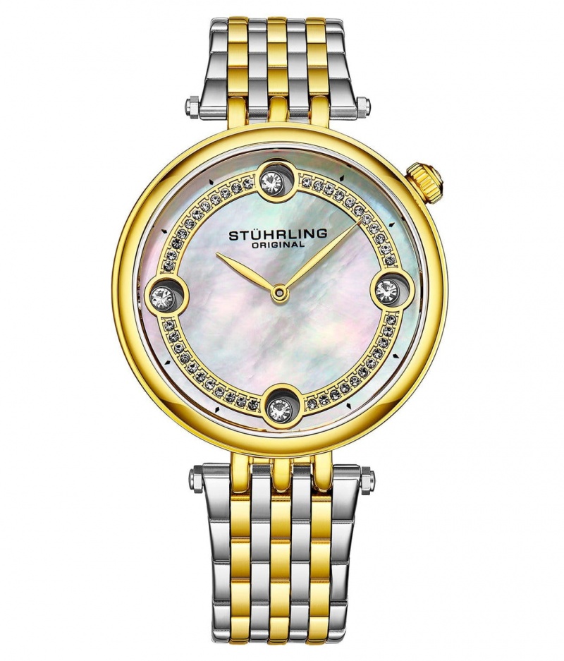 Symphony Stuhrling 3999 Quartz 38mm Moda Mujer Plateadas Plateadas | 1508JWOTU