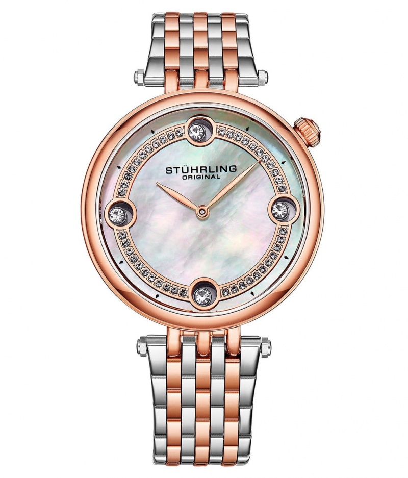 Symphony Stuhrling 3999 Quartz 38mm Moda Mujer Plateadas Plateadas | 1508JWOTU