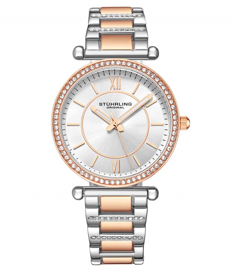 Symphony Stuhrling C905 Quartz 36mm Classic Mujer Plateadas Plateadas Plateadas | 7642IMHAF