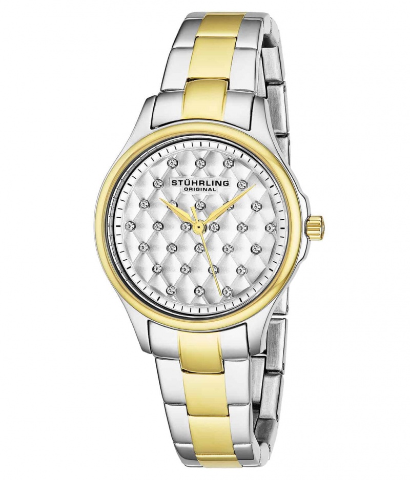 Symphony Stuhrling Culcita 567 Quartz 36mm Classic Mujer Blancas Plateadas | 0916EQNGZ