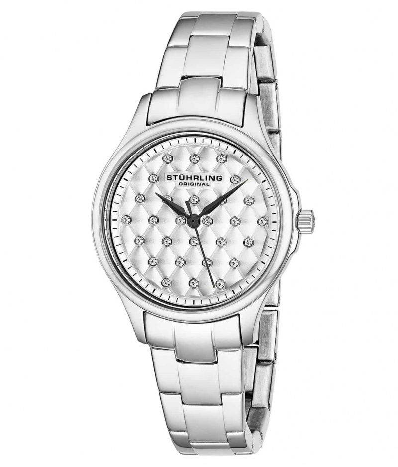 Symphony Stuhrling Culcita 567 Quartz 36mm Classic Mujer Blancas Plateadas | 0916EQNGZ