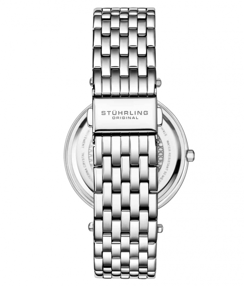 Symphony Stuhrling Soiree 3962 Quartz 39mm Classic Mujer Plateadas Plateadas Plateadas | 5861MCAWK