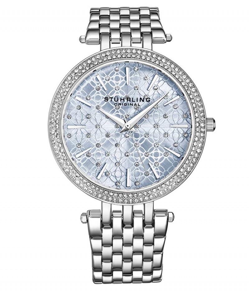 Symphony Stuhrling Soiree 3962 Quartz 39mm Classic Mujer Plateadas Plateadas Plateadas | 5861MCAWK