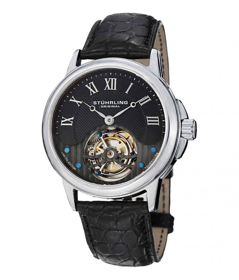 Tourbillon Stuhrling Aureate 541 Hand-wind 42mm Hombre Plateadas Plateadas | 0197VJUHD