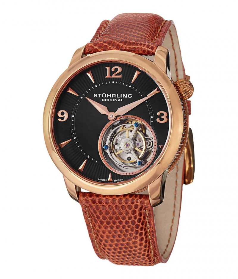 Tourbillon Stuhrling Eclipse 390 43mm Hombre Plateadas Plateadas | 3179ZRIEP