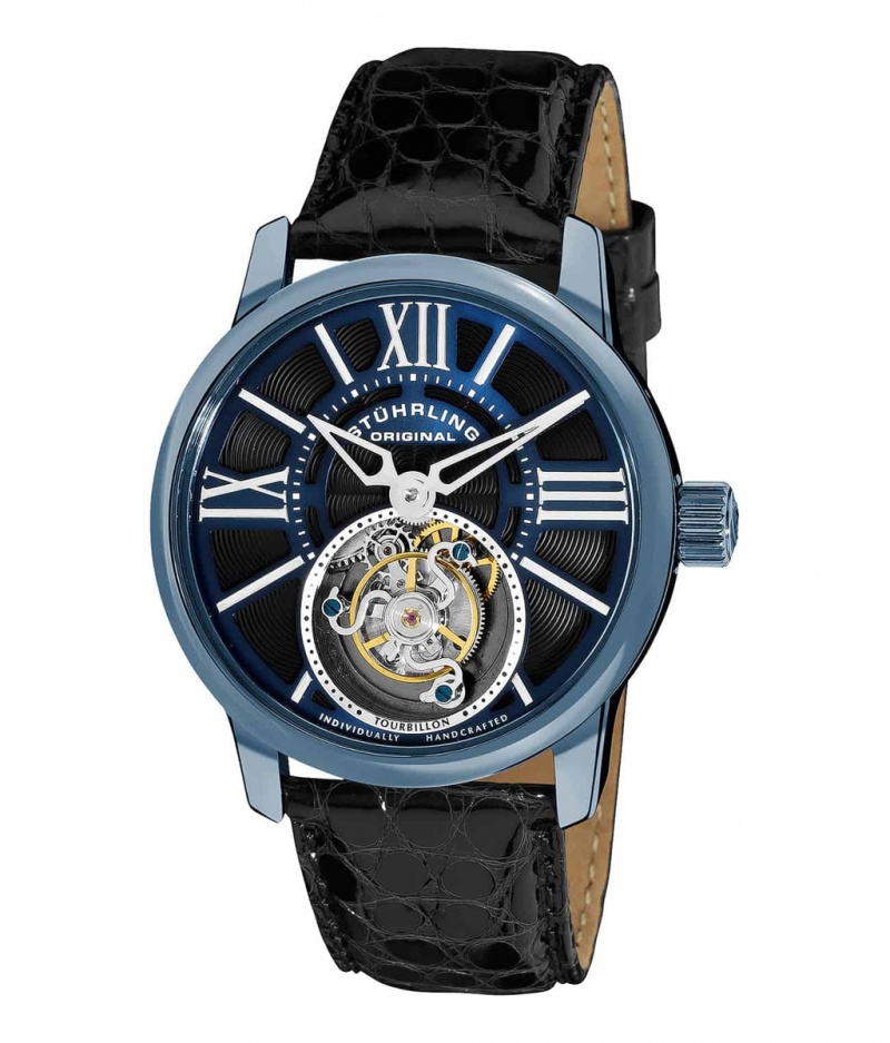 Tourbillon Stuhrling Viceroy 296D Hand-wind 42mm Hombre Plateadas Plateadas | 0935KIHVE