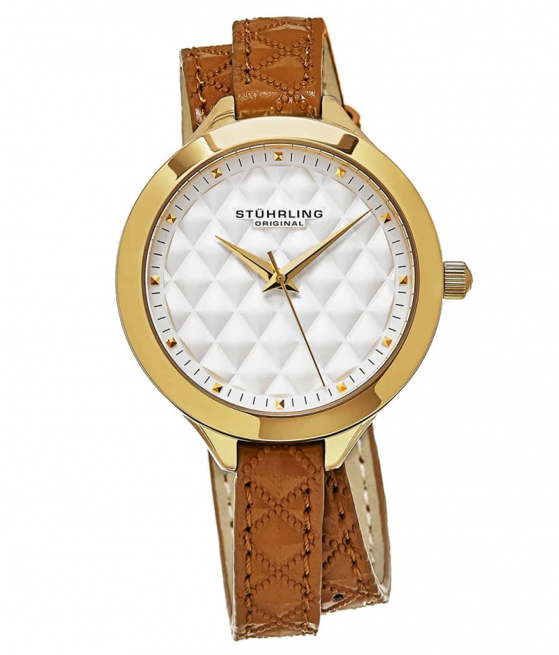 Vogue Stuhrling Deauville 658 Quartz 38mm Moda Mujer Blancas Plateadas | 8104XVKCH