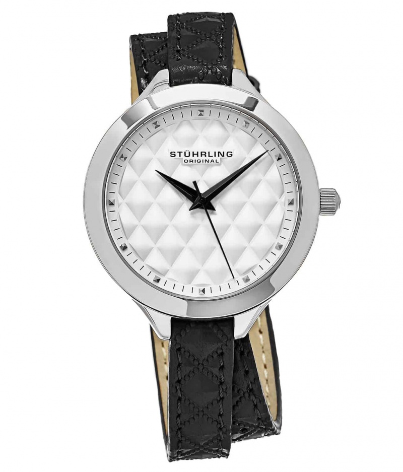 Vogue Stuhrling Deauville 658 Quartz 38mm Moda Mujer Blancas Plateadas | 8104XVKCH