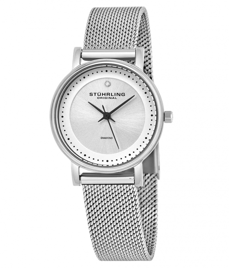 Vogue Stuhrling Lady Casatorra Elite 734LM Quartz 29mm Moda Mujer Plateadas Plateadas | 4215UDBCN