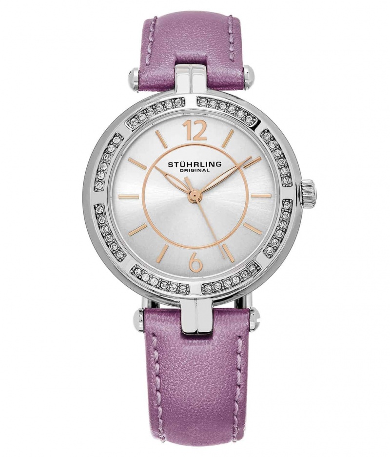 Vogue Stuhrling Serena 550 Quartz 33mm Moda Mujer Plateadas Plateadas | 2893ZEFIL