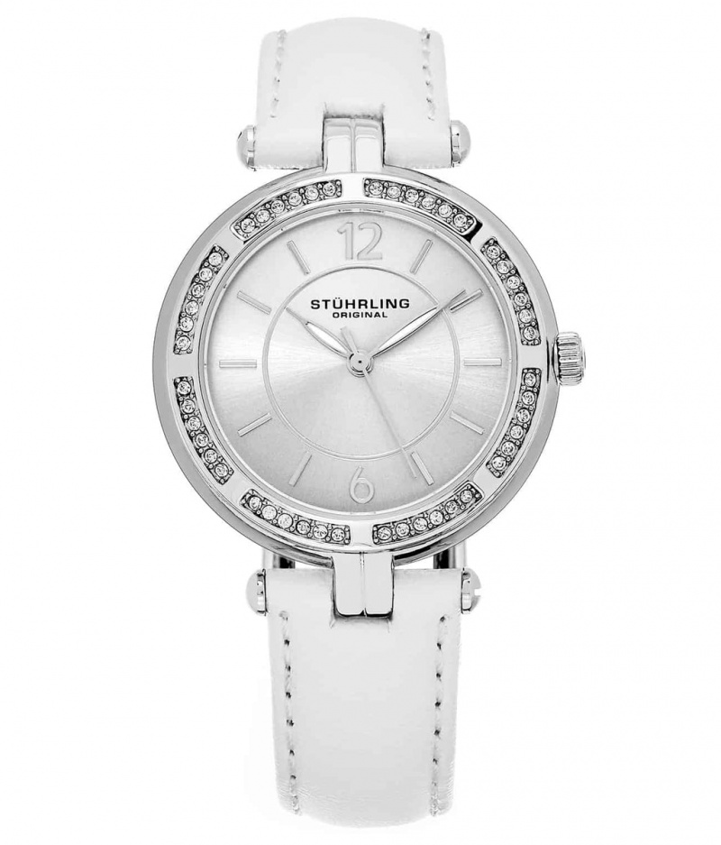 Vogue Stuhrling Serena 550 Quartz 33mm Moda Mujer Plateadas Plateadas | 2893ZEFIL